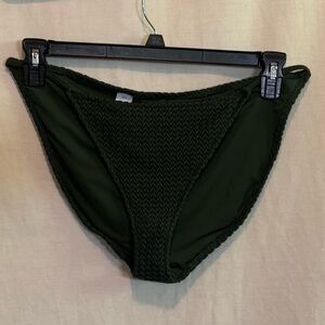 AA-45‎ Aerie NWT Green String Side Lined Summer Swim Bikini Bottoms Size XL